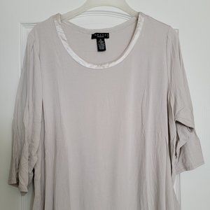 Grace Long Sleeve Blouse Taupe EUC Size 3X